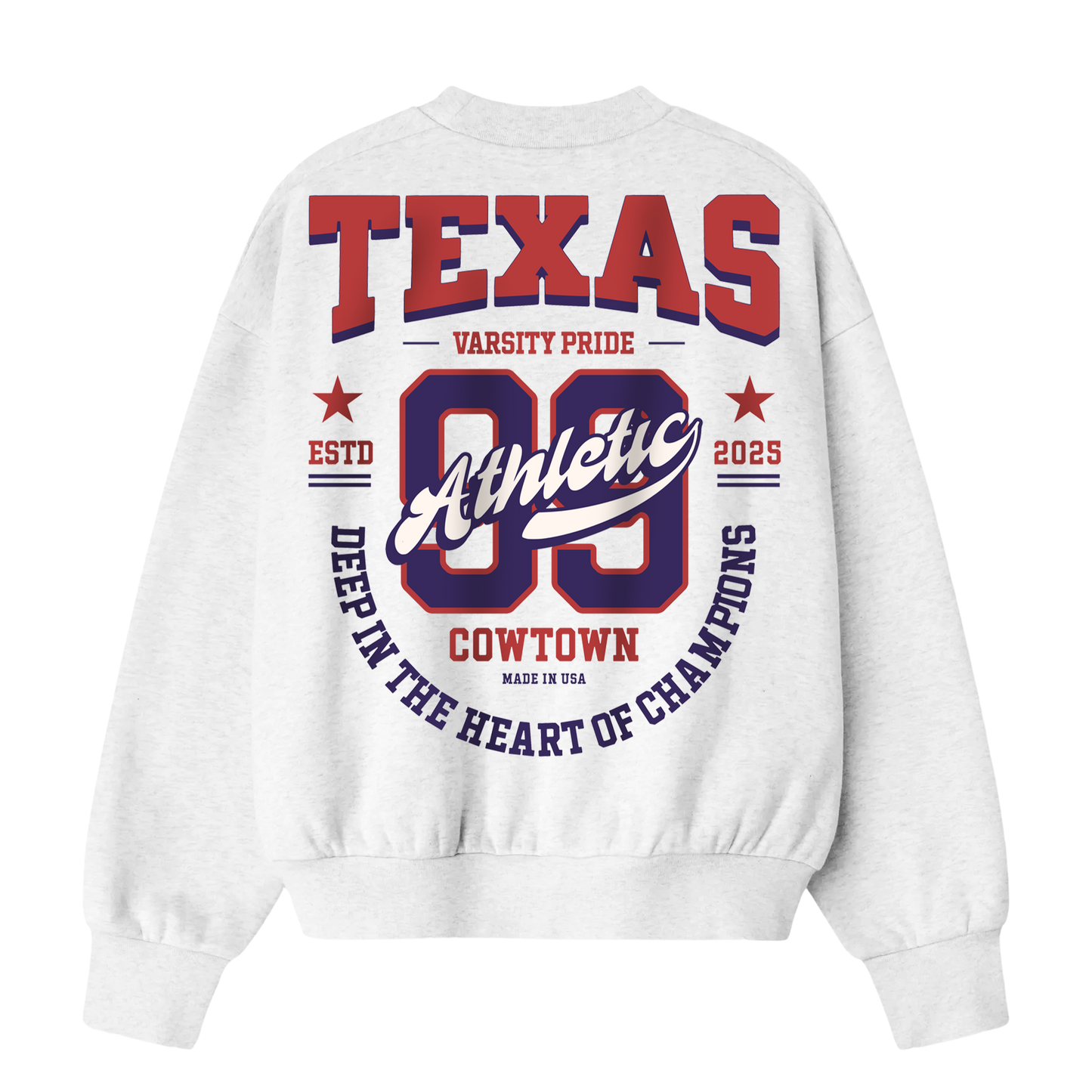 Myugen Texas Pride Oversized Sweatshirt White