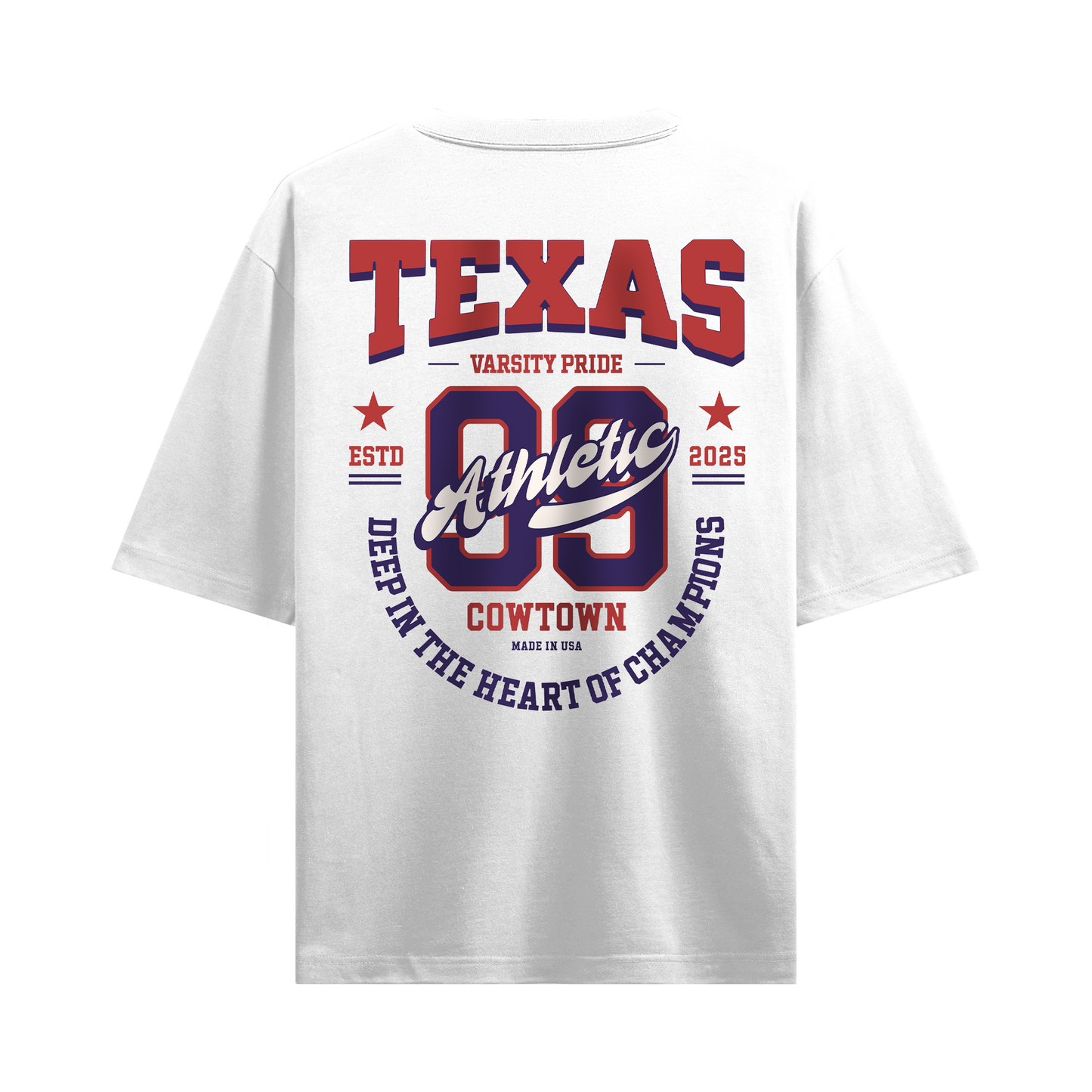 Myugen Texas Pride Oversized T-Shirt White