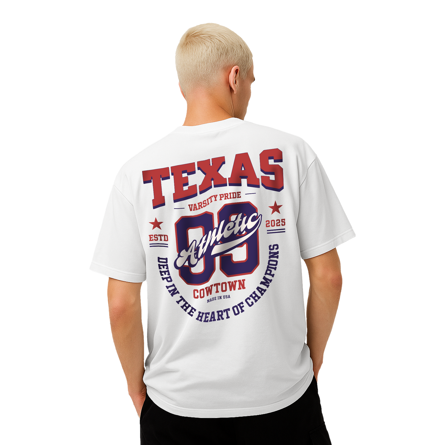 Myugen Texas Pride Oversized T-Shirt White