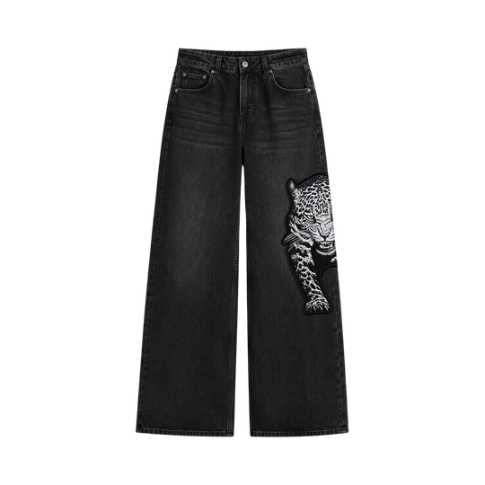 Myugen Tora Embroidered Denim — Black (Limited Edition)