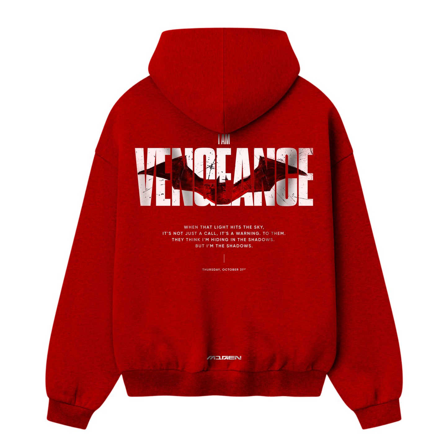 Myugen Vengeance Oversized Hoodie Red