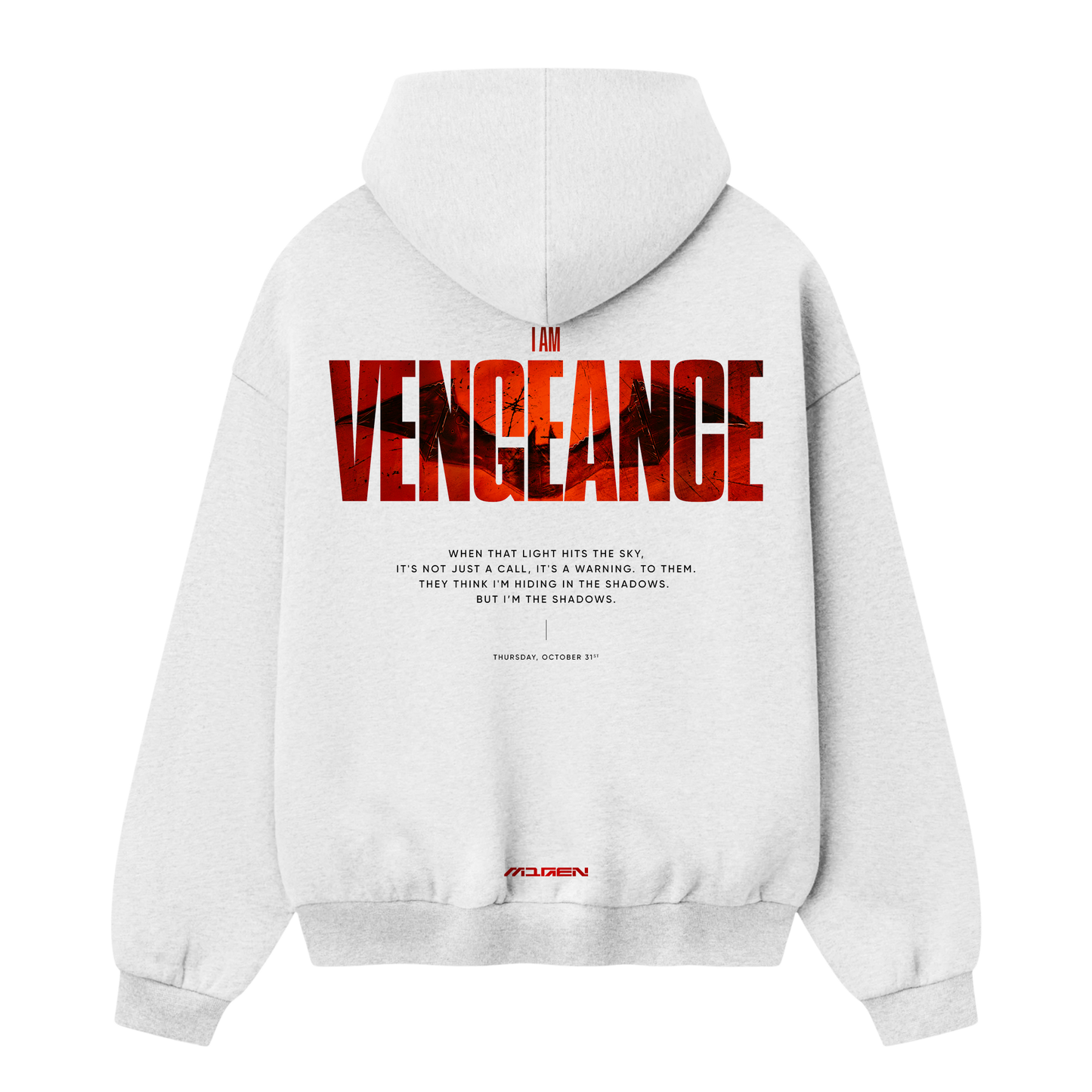 Myugen Vengeance Oversized Hoodie White