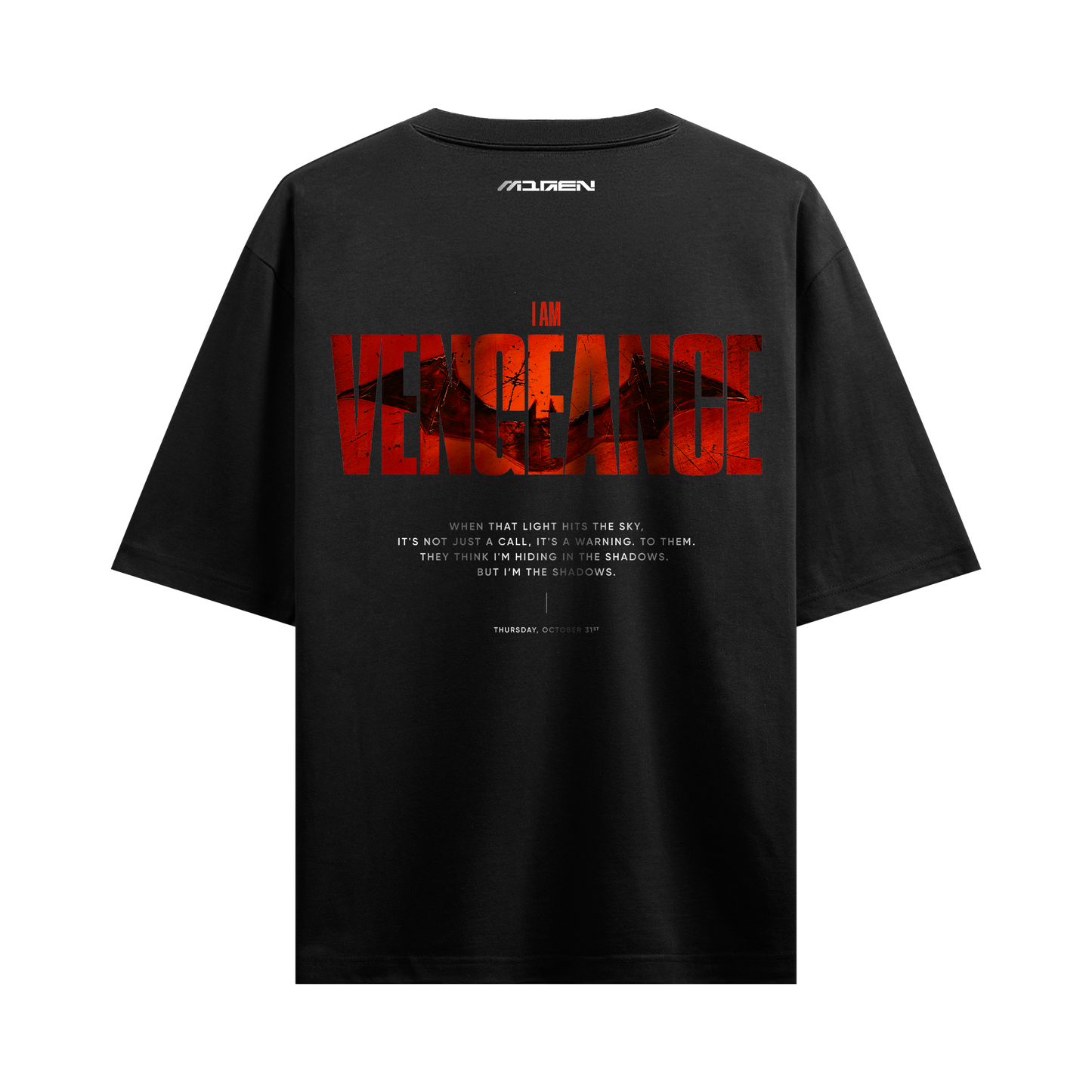 Myugen Vengeance Oversized T-Shirt Black