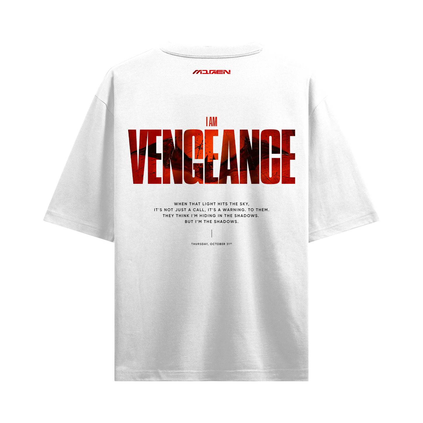 Myugen Vengeance Oversized T-Shirt White