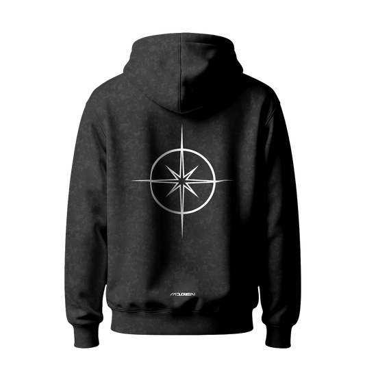 Myugen Wear Your Schemes Acid Wash Oversized Hoodie Black