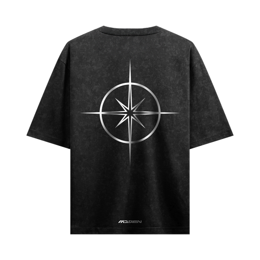 Myugen Wear Your Schemes Acid Wash Oversized T-Shirt Black