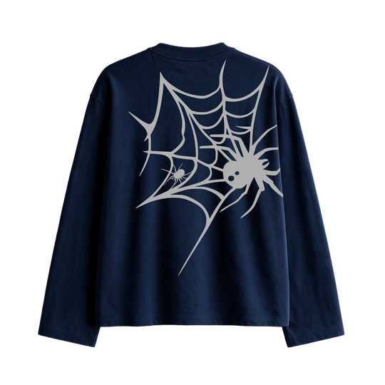 Myugen Web Strike Full Sleeve T-Shirt Navy Blue [Limited Edition]