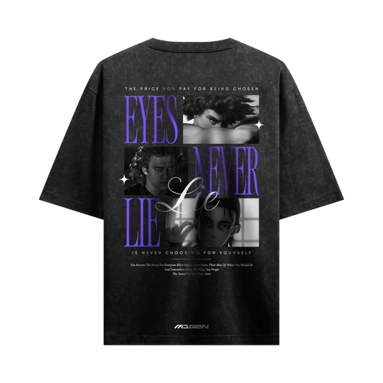 Myugen Chosen One Acid Wash Oversized T-Shirt Black