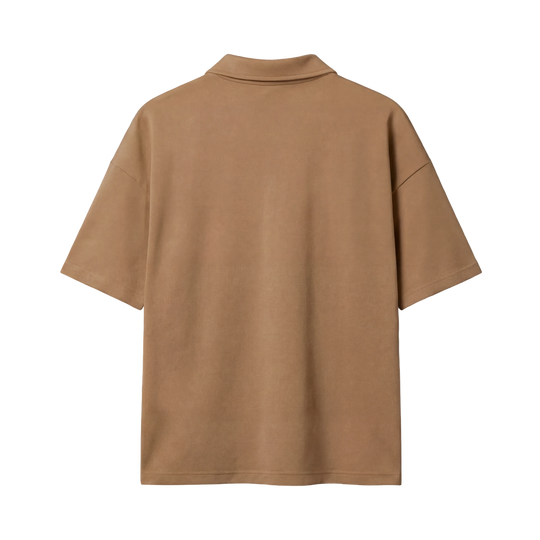 Myugen Cultured Club Beige Quarter-Zip Tee Timeless Streetwear Exclusive