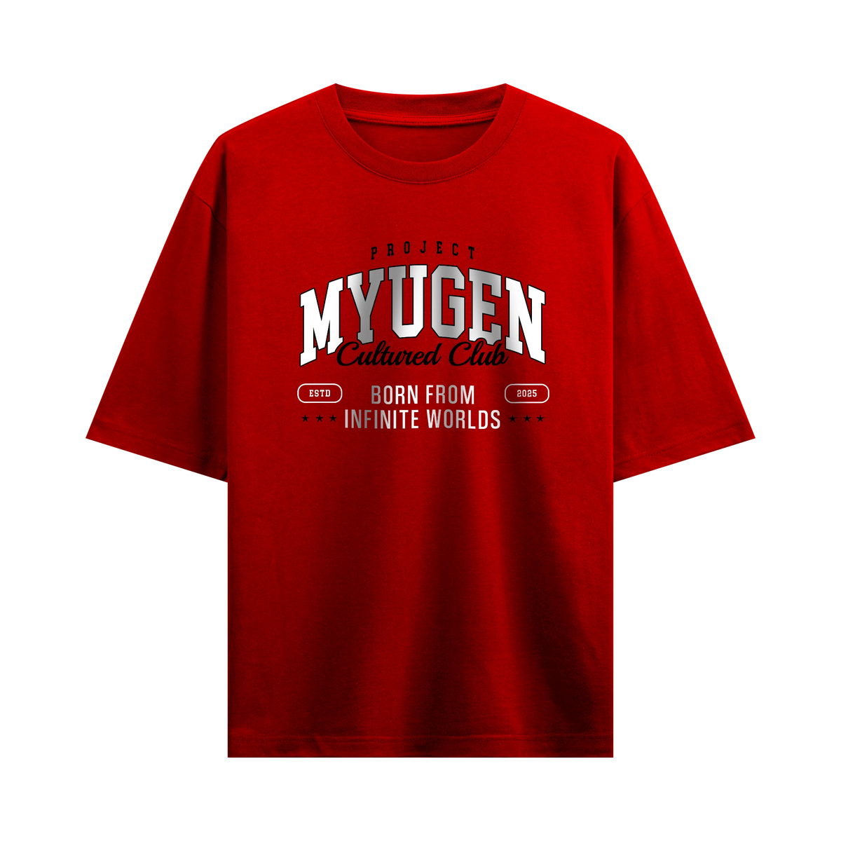 Myugen Cultured Club Oversized T-Shirt Red