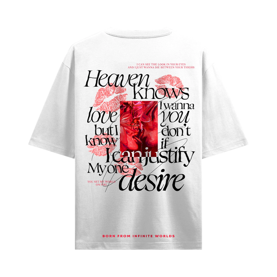 Myugen Desires Justify Oversized T-Shirt White