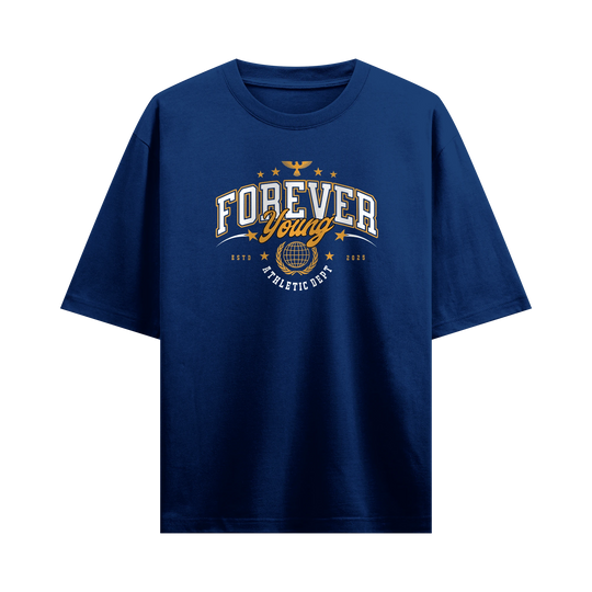 Myugen Forever Young Oversized T-Shirt Navy