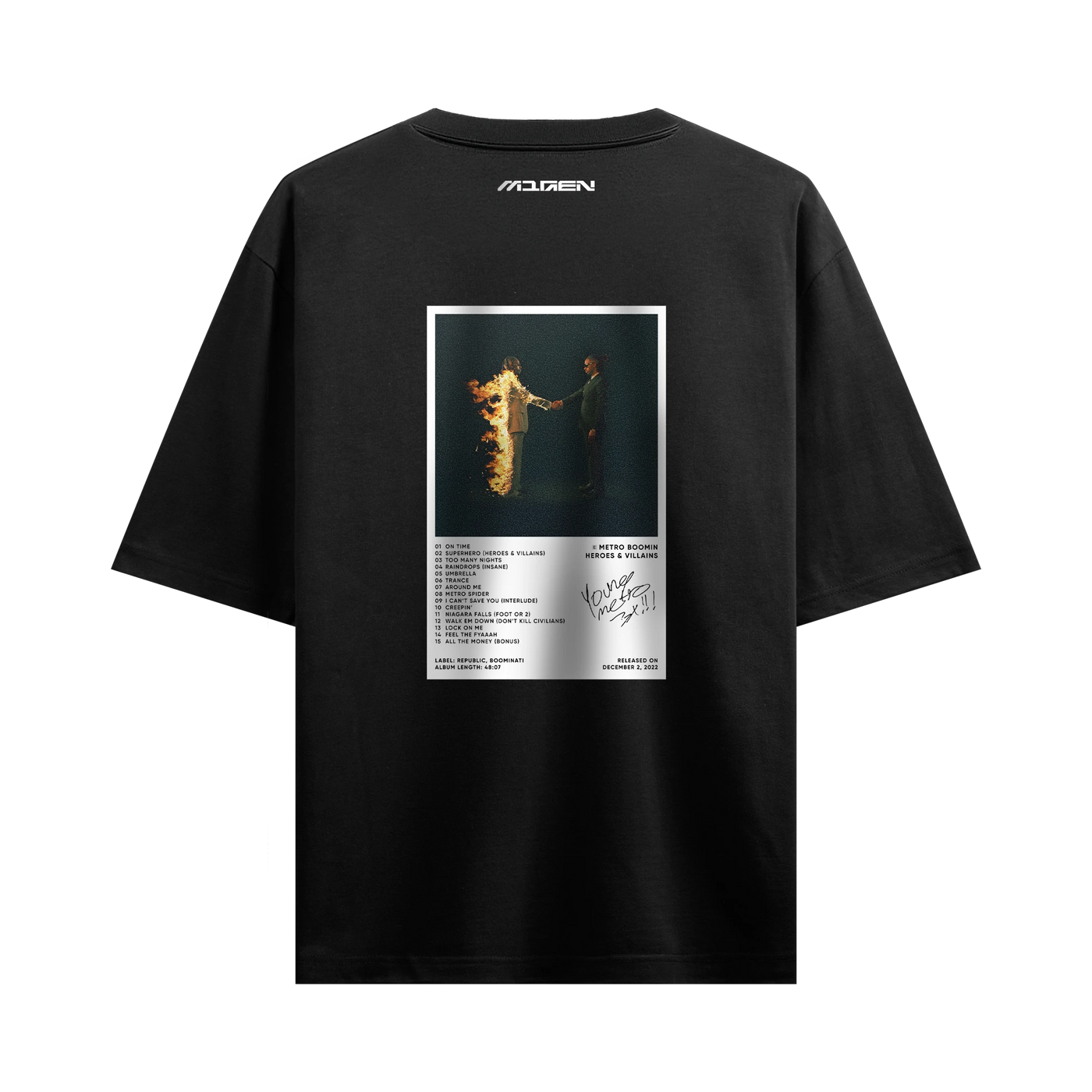 Myugen Heroes & Villians Oversized T-Shirt Black
