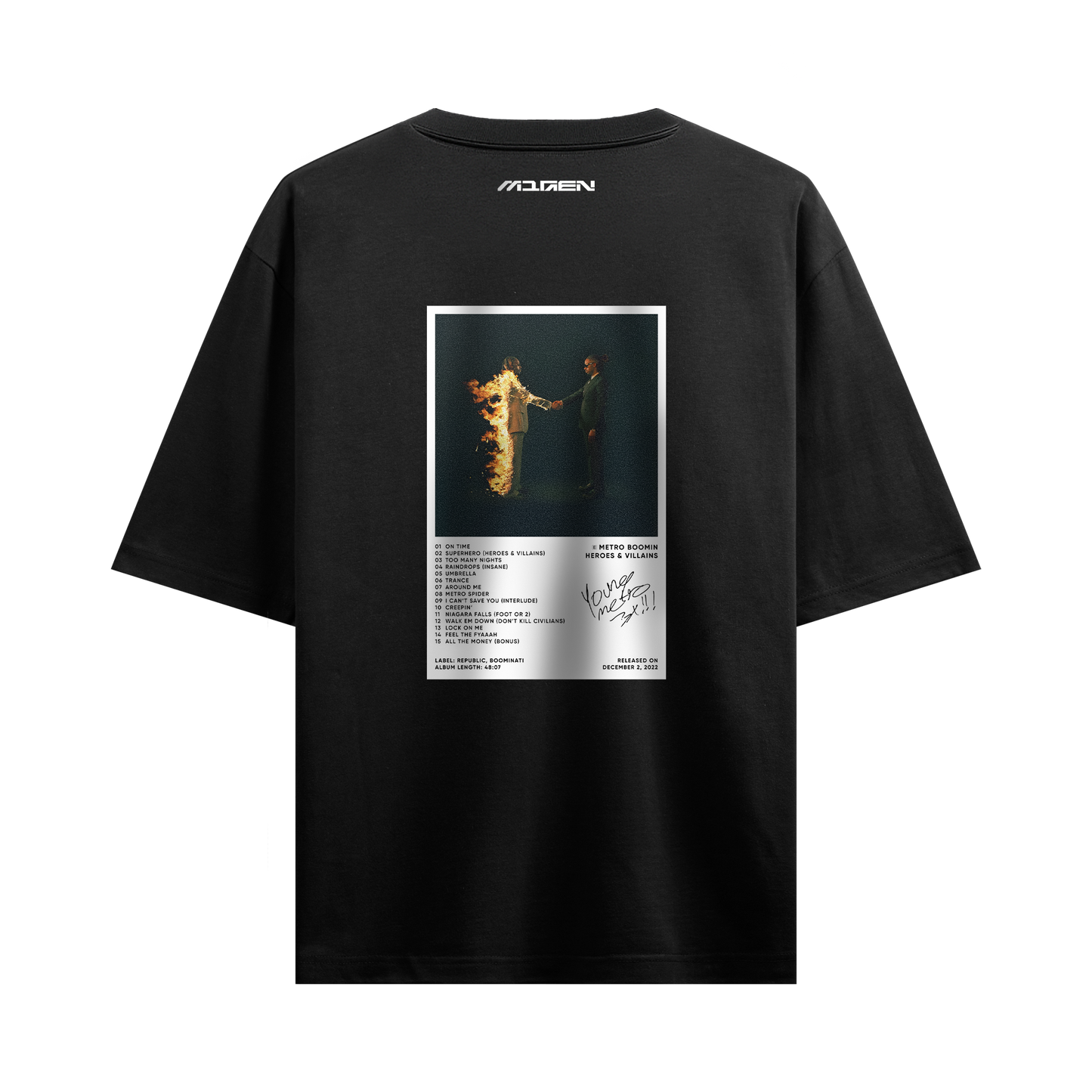 Myugen Heroes & Villians Oversized T-Shirt Black