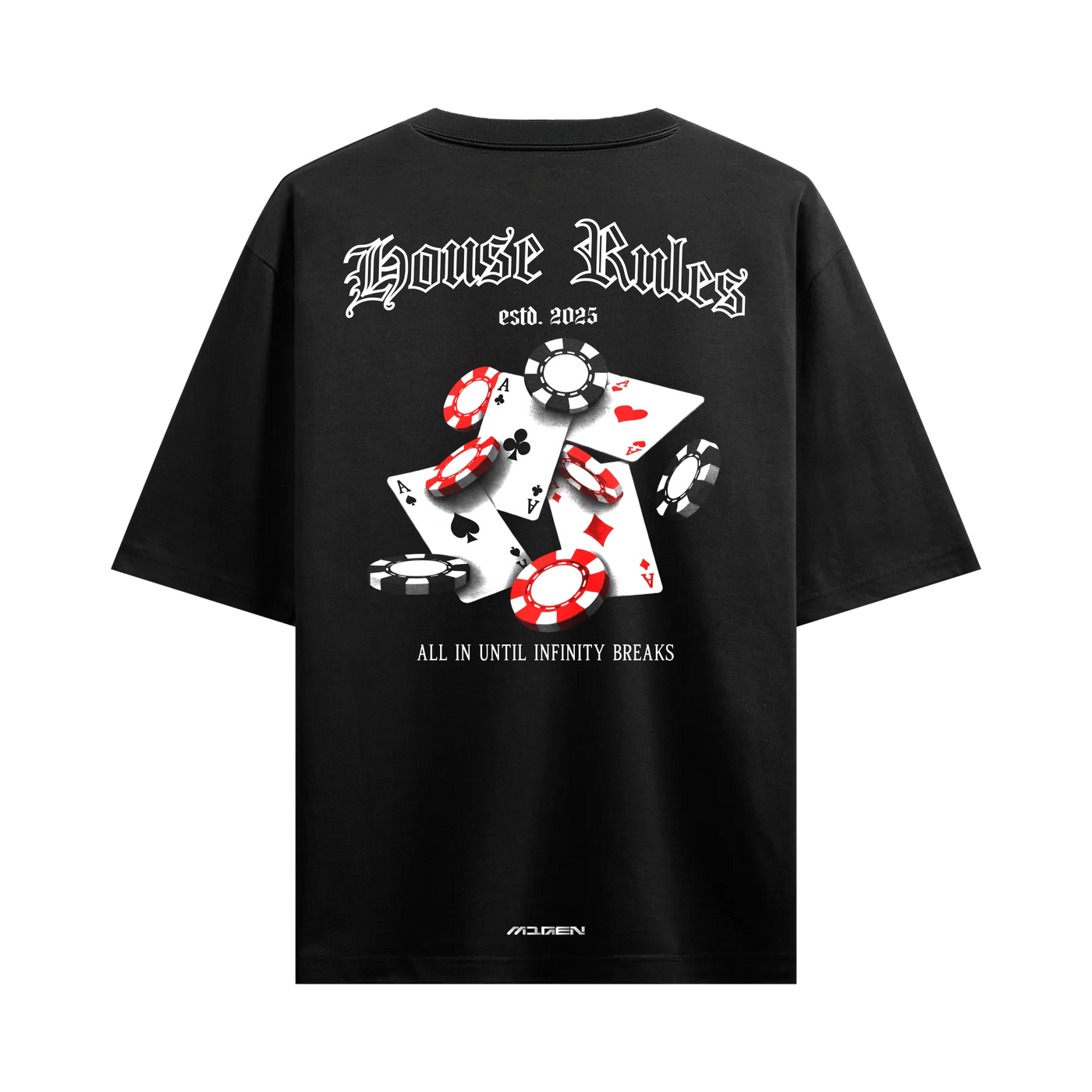 Myugen House Rules Oversized T-Shirt Black