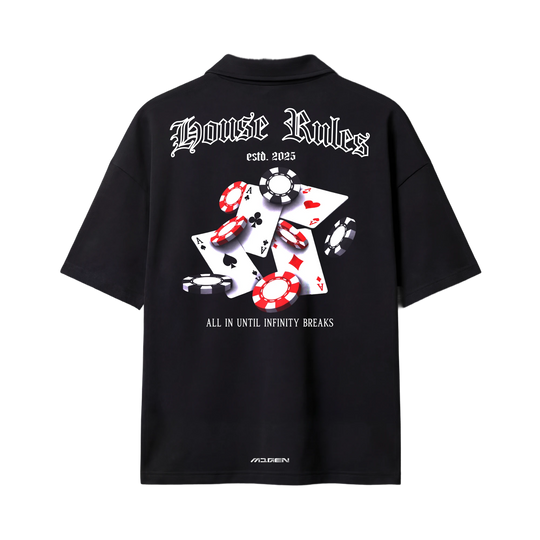 Myugen House Rules Quarter Zip T-Shirt Black