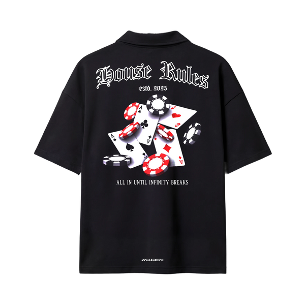 Myugen House Rules Quarter Zip T-Shirt Black