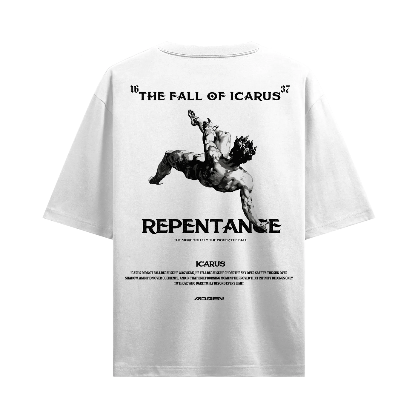 Myugen Icarus Ascension Oversized T-Shirt White