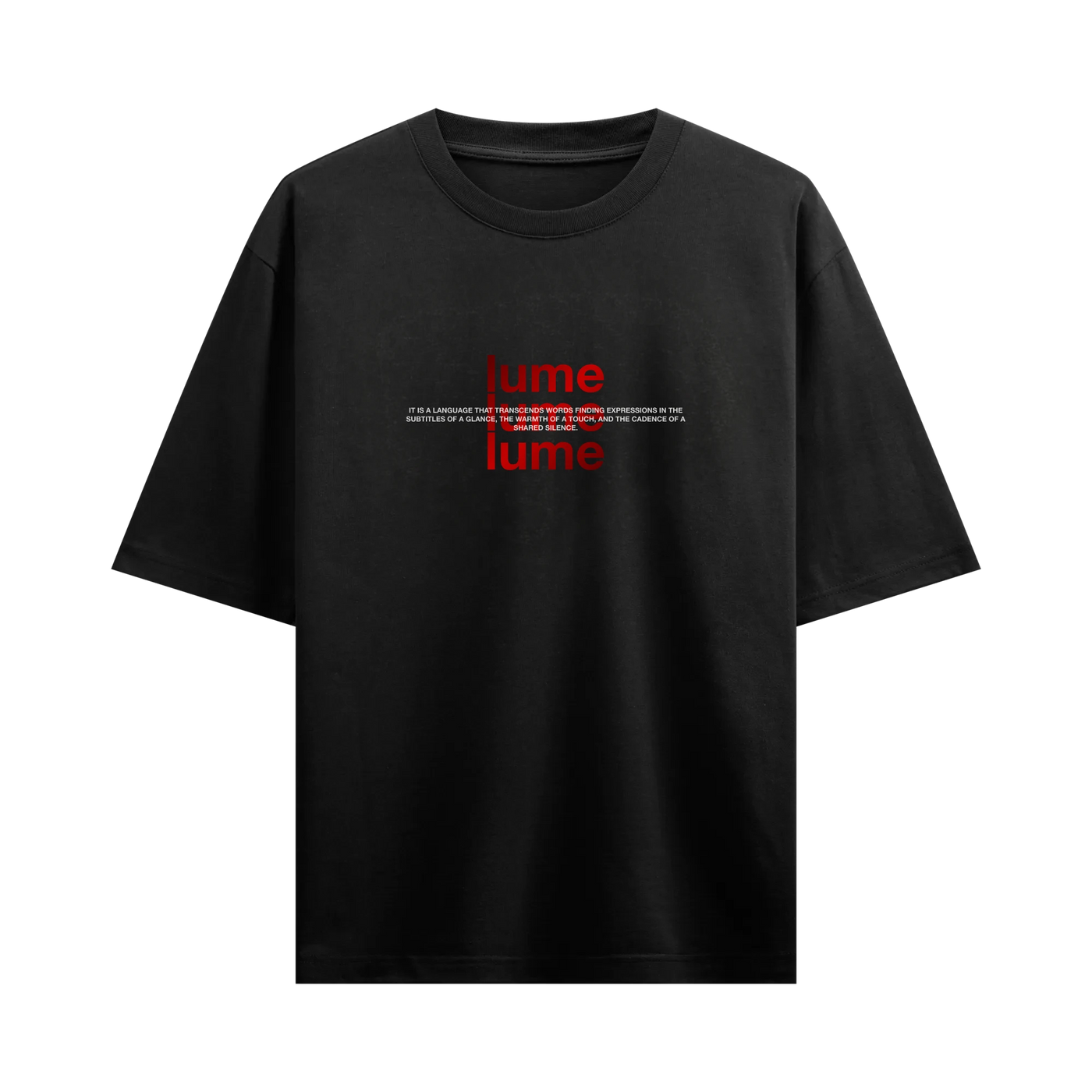 Myugen Lume & Lore Oversized T-Shirt Black