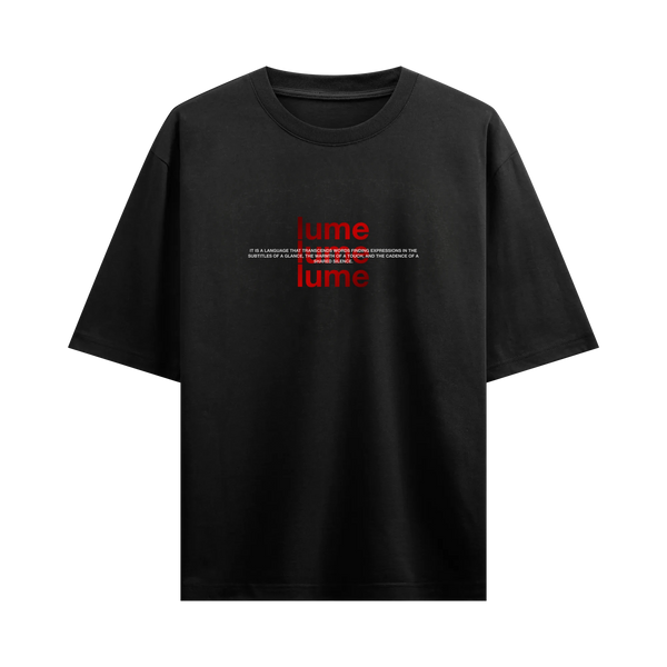 Myugen Lume & Lore Oversized T-Shirt Black