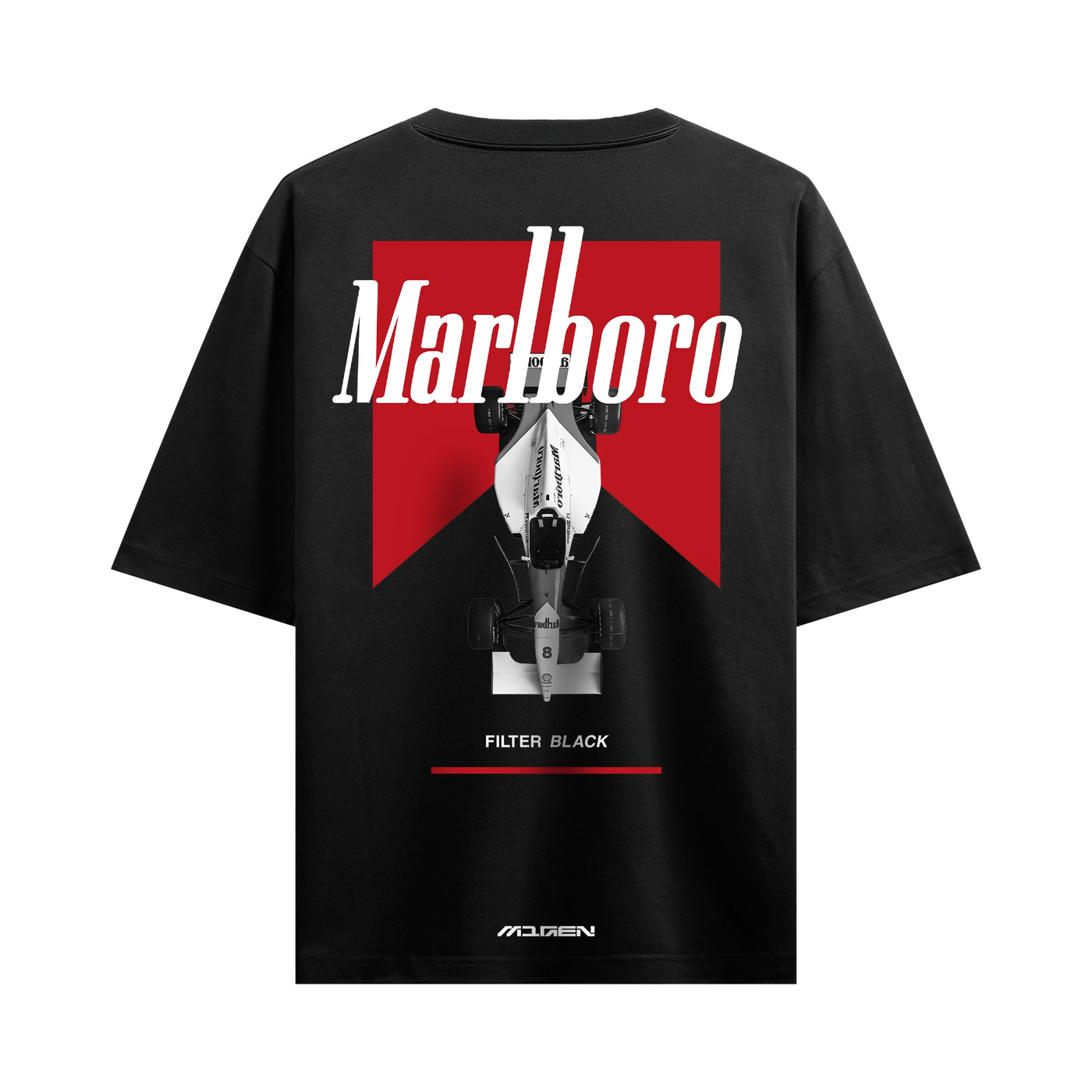 Myugen Marlboro Racing Oversized T-Shirt Black