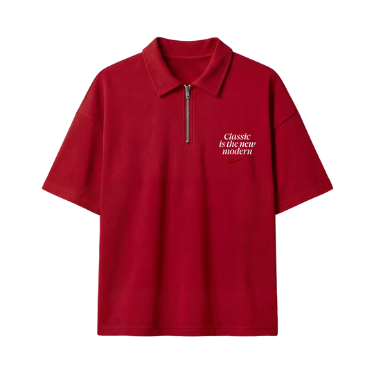Myugen Nike Bitches Quarter Zip T-Shirt Red