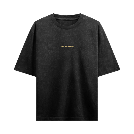 Myugen St Gangsta Acid Wash Oversized T-Shirt Black