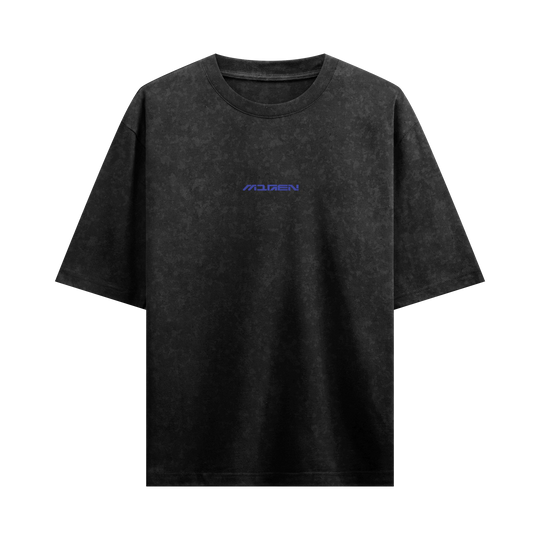 Myugen Urban Trash Acid Wash Oversized T-Shirt Black
