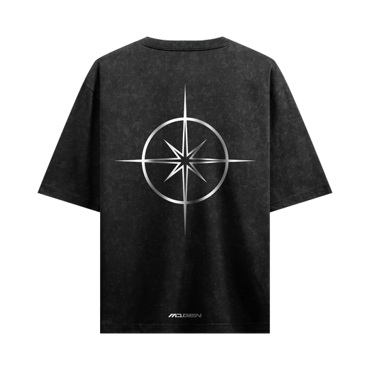 Myugen Wear Your Schemes Acid Wash Oversized T-Shirt Black