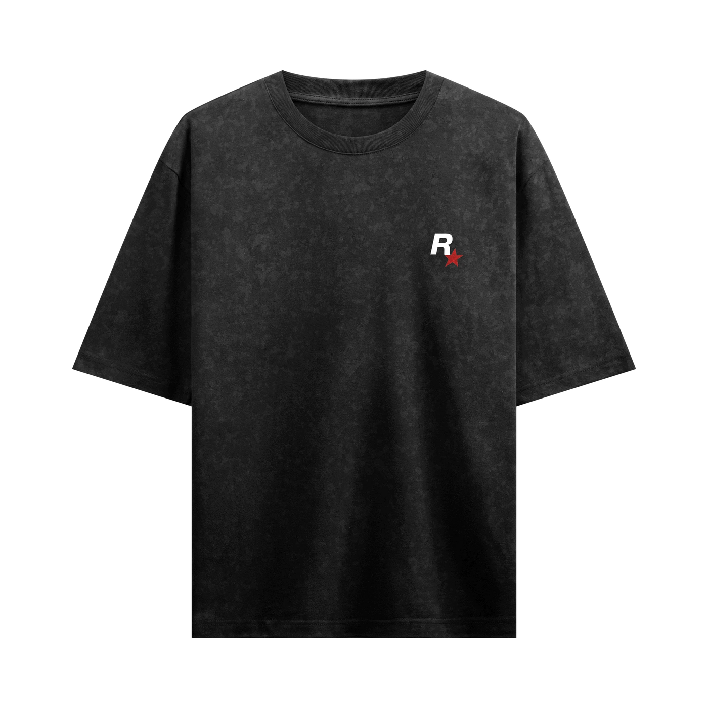 Myugen Wild West Acid Wash Oversized T-Shirt Black