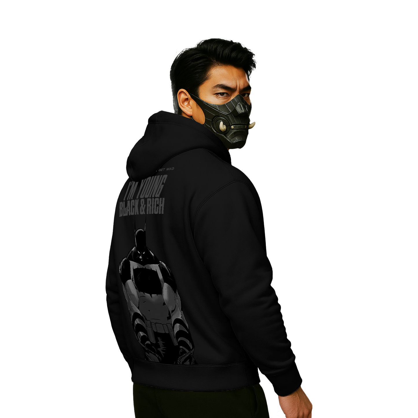 Myugen OG Aura Farmer Oversized Hoodie Black