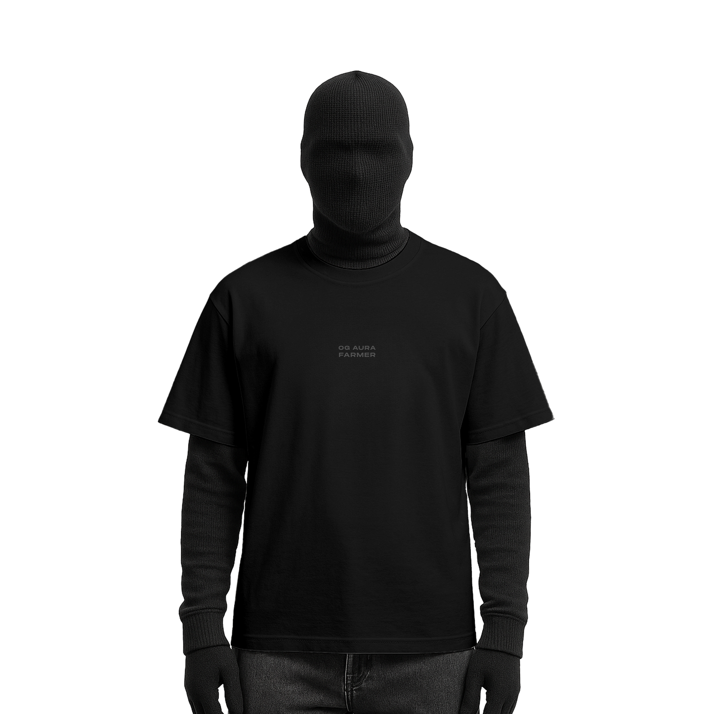 Myugen OG Aura Farmer Oversized T-Shirt Black