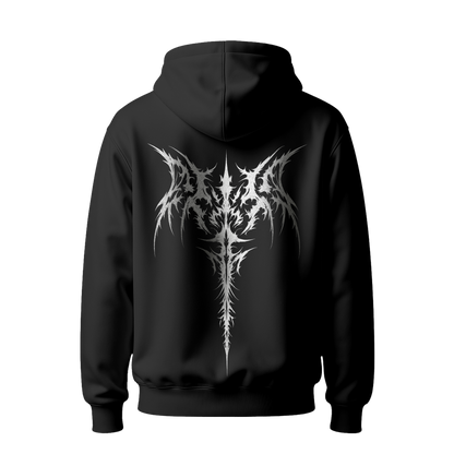 Myugen Punk Rock Oversized Hoodie Black