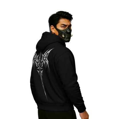 Myugen Punk Rock Oversized Hoodie Black