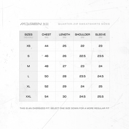 Myugen Cultured Club Beige Quarter-Zip Sweatshirt Timeless Winterwear Exclusive