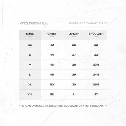 Myugen Born to Be Paid Oversized T-Shirt Red