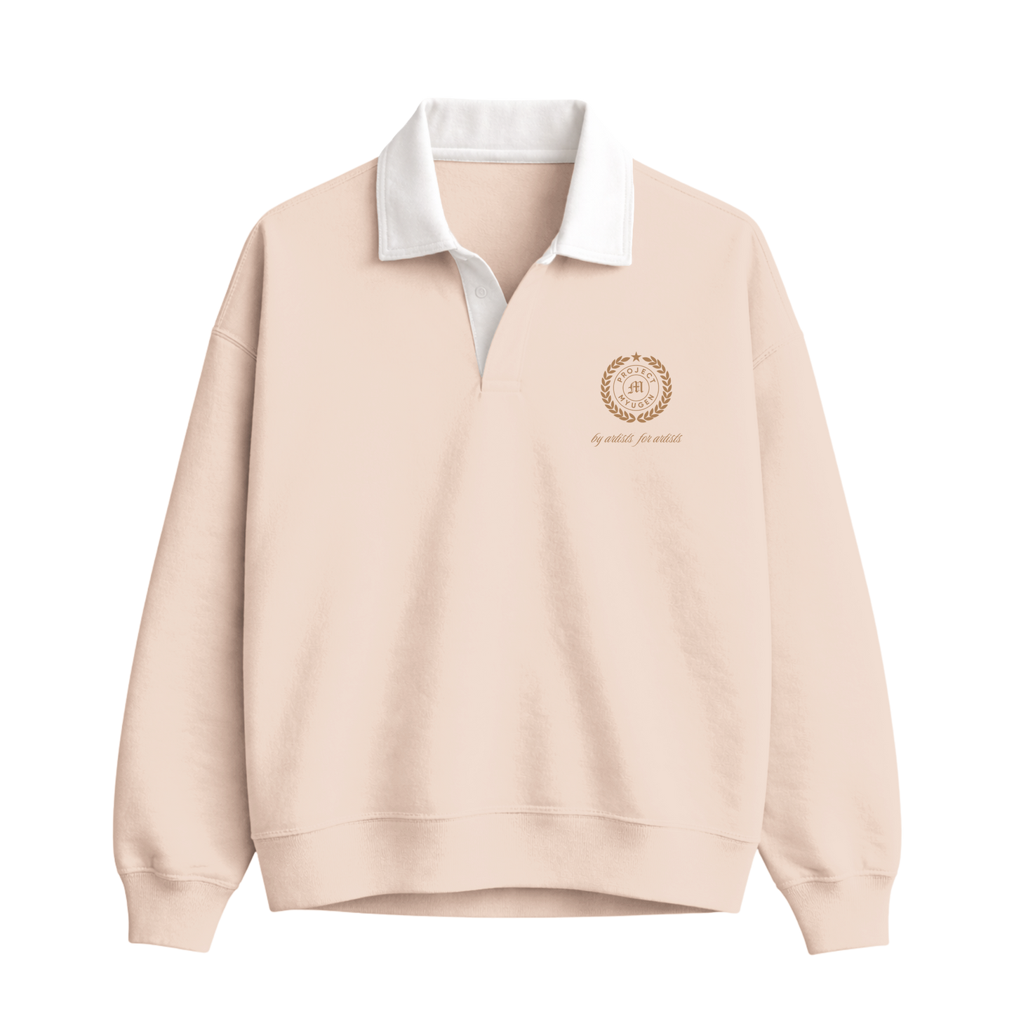 Myugen Club Polo Sweatshirt Beige Timeless Winterwear Exclusive