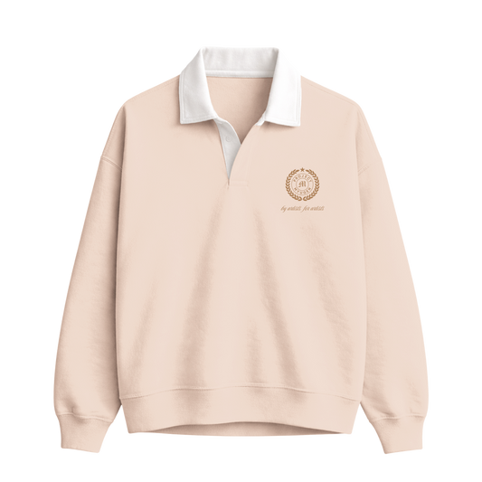 Myugen Club Polo Sweatshirt Beige Timeless Winterwear Exclusive