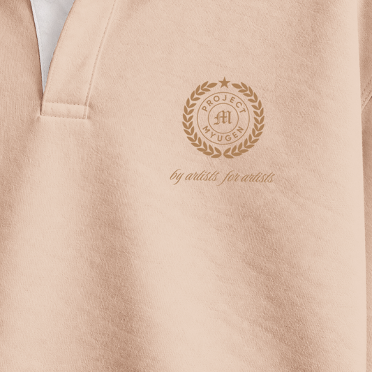 Myugen Club Polo Sweatshirt Beige Timeless Winterwear Exclusive