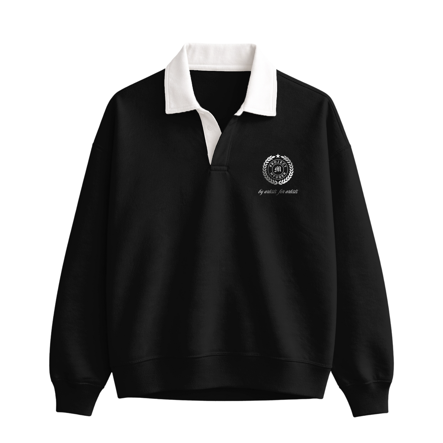 Myugen Club Polo Sweatshirt Black Timeless Winterwear Exclusive