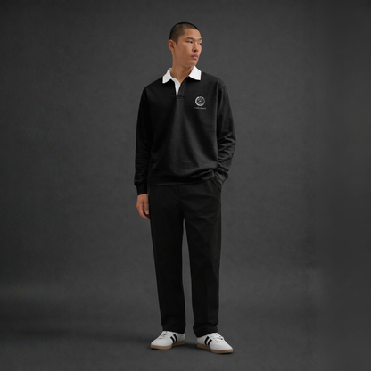 Myugen Club Polo Sweatshirt Black Timeless Winterwear Exclusive