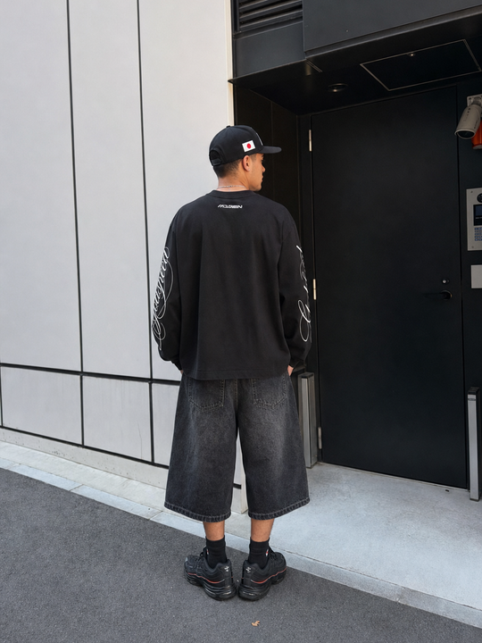 Myugen Godspeed Oversized Full Sleeve T-shirt Black