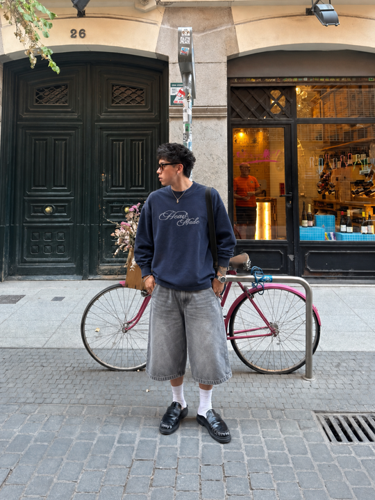 Myugen Heaven Made Full Sleeve T-Shirt Navy