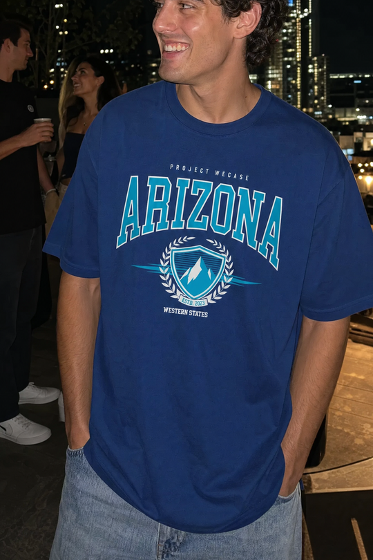 Myugen Arizona Heritage Oversized T-Shirt Blue