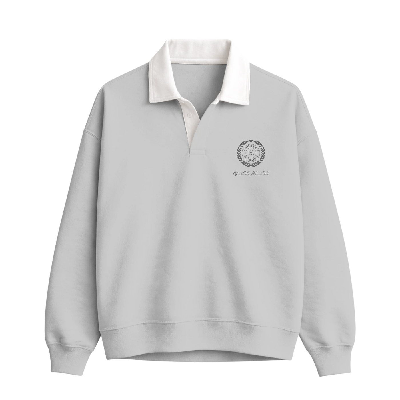Myugen Club Polo Sweatshirt Light Gray