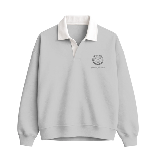 Myugen Club Polo Sweatshirt Light Gray