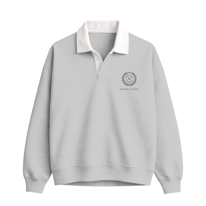 Myugen Club Polo Sweatshirt Light Gray Timeless Winterwear Exclusive