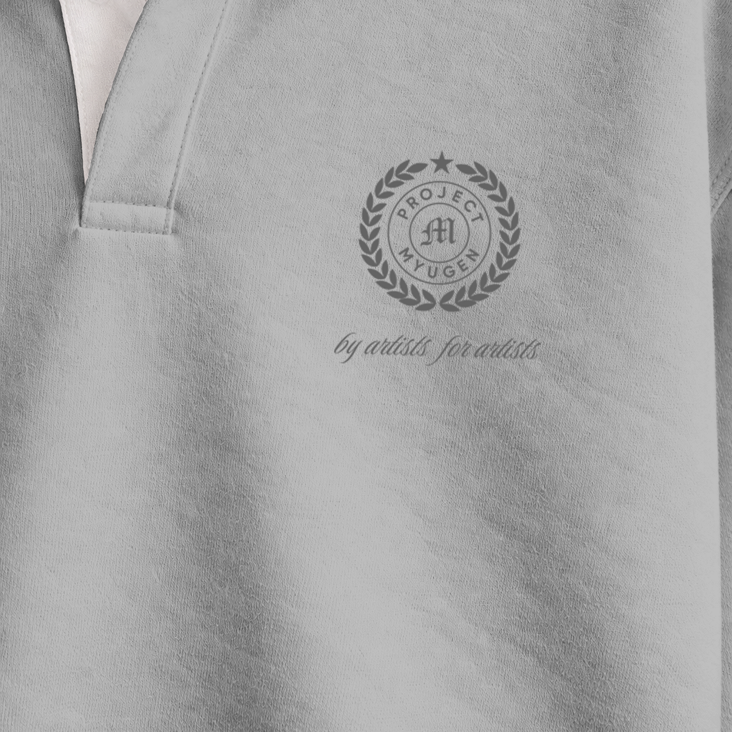 Myugen Club Polo Sweatshirt Light Gray Timeless Winterwear Exclusive