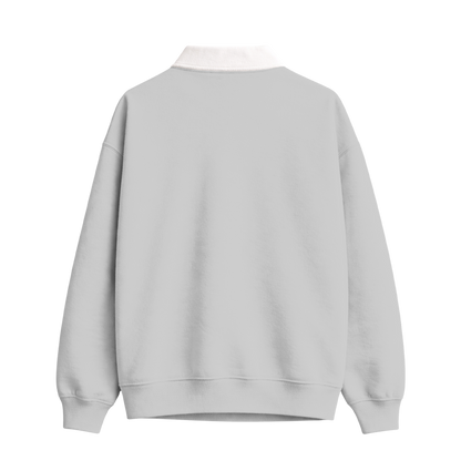 Myugen Club Polo Sweatshirt Light Gray Timeless Winterwear Exclusive