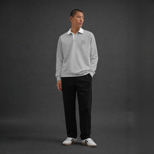 Myugen Club Polo Sweatshirt Light Gray